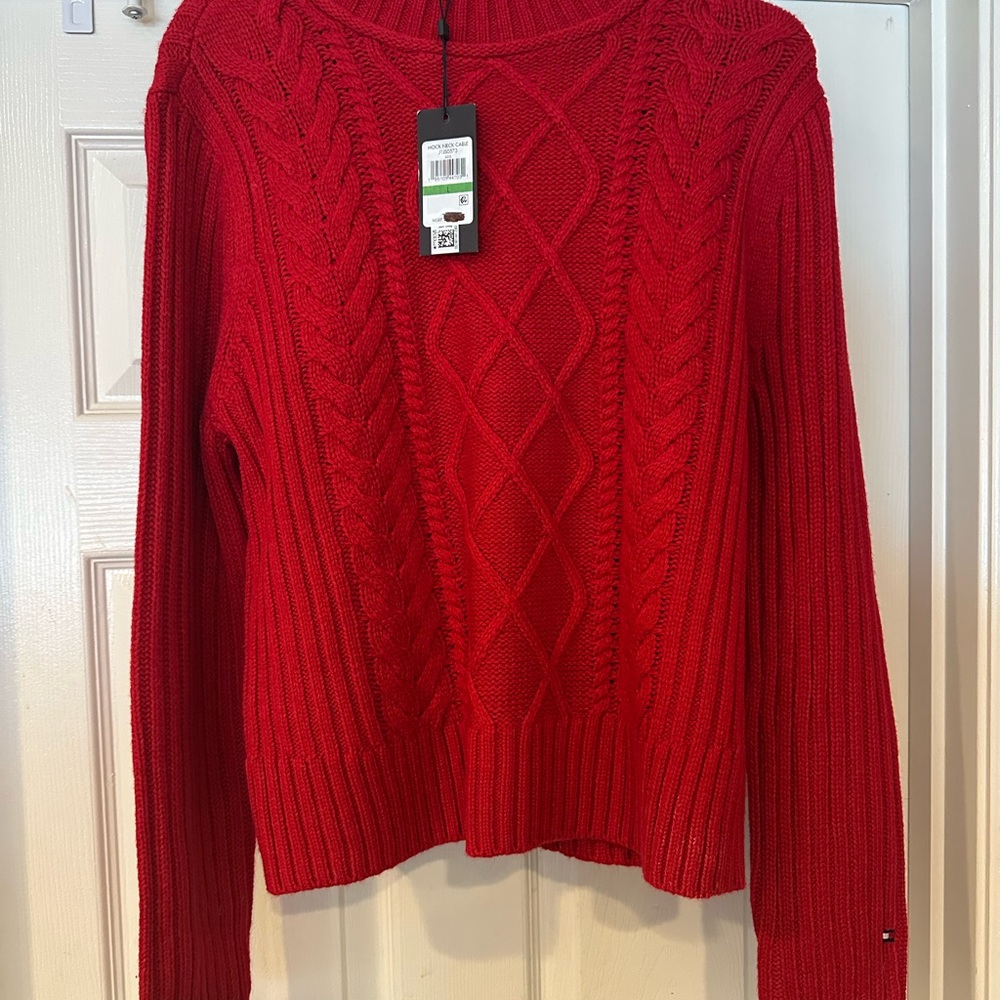 Tommy Hilfiger Women's Vibrant Red Sweater